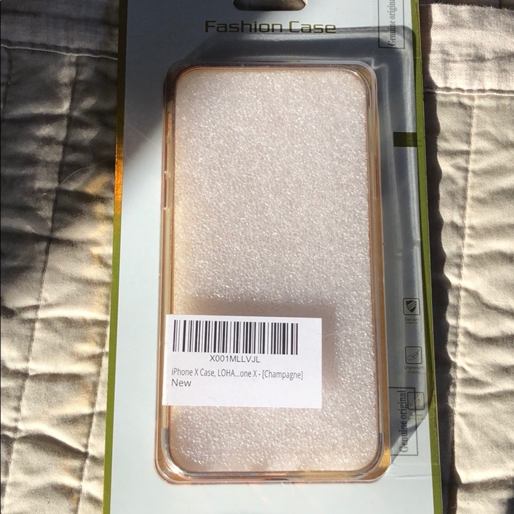 iPhone X champagne rose gold case